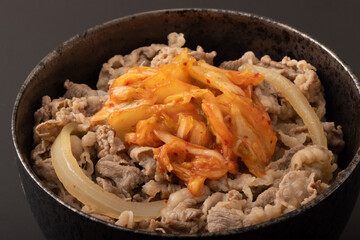 キムチ牛丼