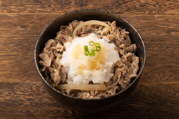 おろし牛丼