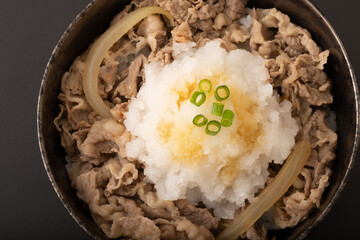 おろし牛丼