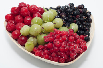assorted frozen fruits from the freezer