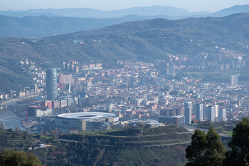vista panorámica de Bilbao