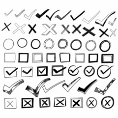 Hand draw sign symbal sketch design