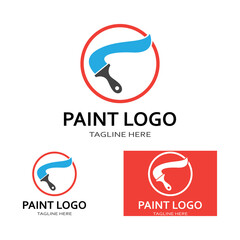 Paint Logo Template vector icon