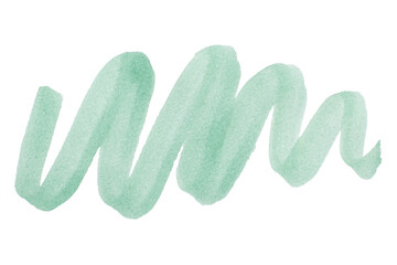 abstract acrylic watercolor paint brush stroke texture isolated on white background for logo and banner. design, creative, and illustration.