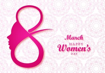Beautiful womens day card background