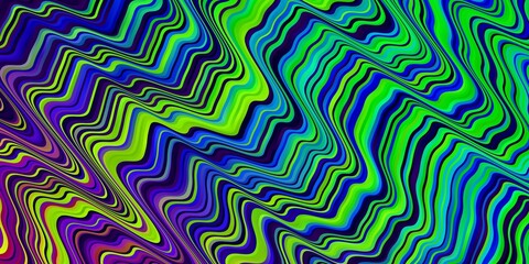 Dark Multicolor vector texture with curves.