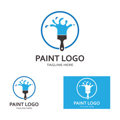 Paint Logo Template vector icon