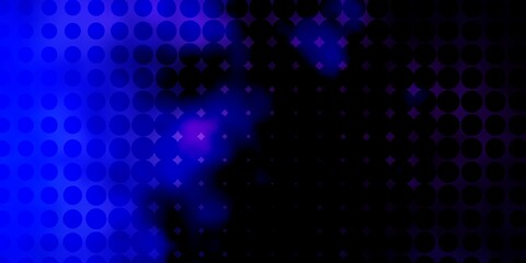 Dark Pink, Blue vector layout with circles.