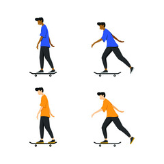 Fototapeta na wymiar Skateboarder Illustration
