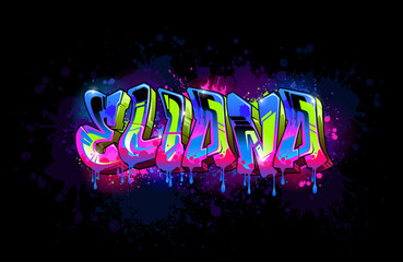 A Cool Genuine Wildstyle Graffiti Name Design - Eliana