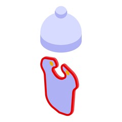 Child clothes icon isometric vector. Fashion kid