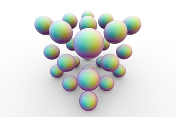 Thin film interference, 3D iridescence colors, irisation, rainbow colors