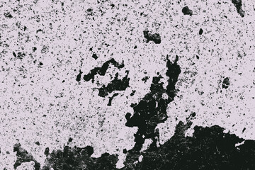 White and black old sandy wall as background. Distressed overlay texture of sand. Grunge vector background. Abstract halftone vector illustraction. Selective focus.