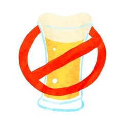 飲酒禁止のイラスト
