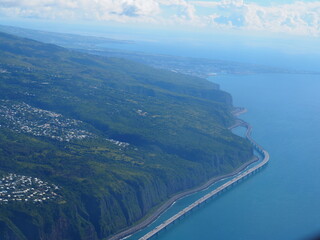 Fototapeta premium Vue aérienne sur La réunion