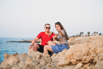 Fototapeta premium lifestyle authentic young woman and man couple enjoy each other love