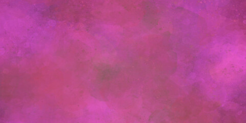 Bright watercolor painted magenta canvas for splash design, invitation background, vintage template. Light pink color ink effect gradient on textured paper