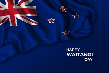New Zealand Waitangi day greetings card - 480384533