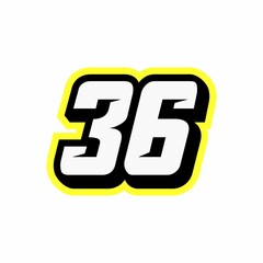 Racing number 36 logo design inspiration