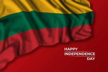 Lithuania Restoration of the state day greetings card