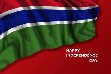 Gambia independence day greetings card