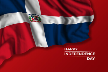 Dominican Republic independence day greetings card