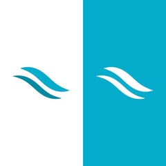 Wave beach vector illustration design