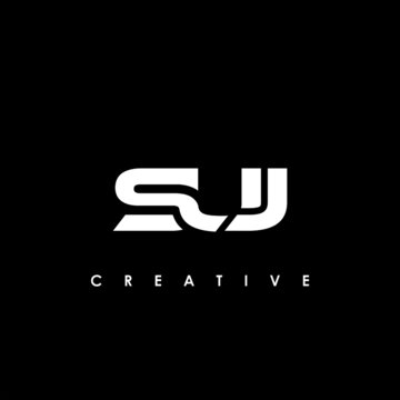 SUJ Letter Initial Logo Design Template Vector Illustration