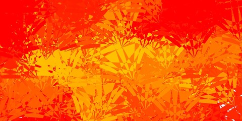 Obraz na płótnie Canvas Light Orange vector pattern with polygonal shapes.