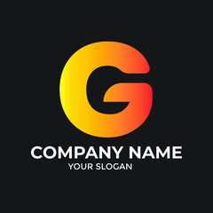 gradient logo letter g perfect for web logo