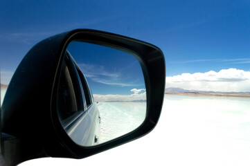 Obraz premium Photos at the uyuni Salt flats in Bolivia, South America.