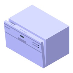 Defect dishwasher icon isometric vector. Machine broken