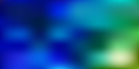 Light blue, green vector abstract blur backdrop.