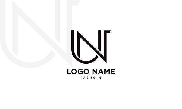 UN letter logo design on luxury background. UN monogram initials letter logo concept.
