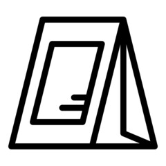 Paper cookie pack icon outline vector. Food package