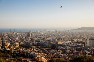 Aerial view of Barcelona, Spain