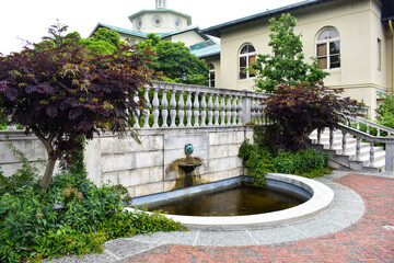 courtyard of a church
