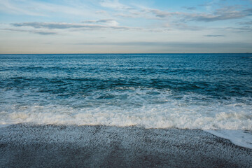 Obraz premium Mediterranean beach in Barcelona, Spain 