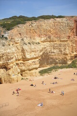cliffs in the Algarve, Portugal