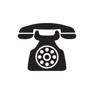 Telephone icon (vector illustration)
