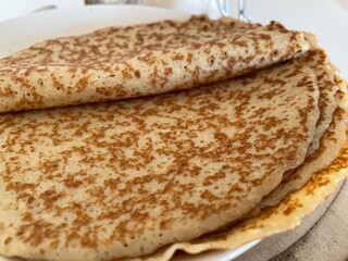crepes natures gros plan