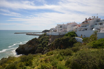 Fototapeta na wymiar view of the coast at Albufeira, Portugal