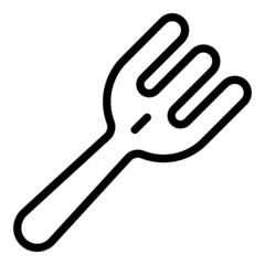 Spatula icon outline vector. Kitchen cooking