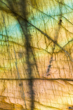 Close up labradorite mineral