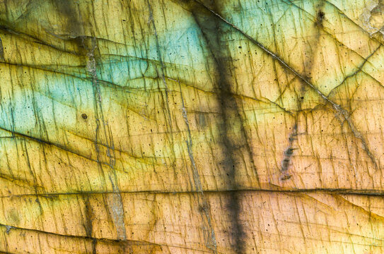 Close up labradorite mineral