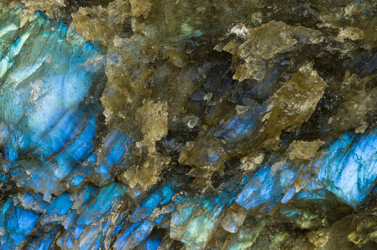Close up labradorite mineral