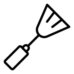 Spatula utensil icon outline vector. Bbq cooking