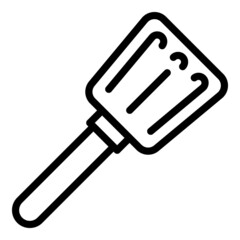 Spoon spatula icon outline vector. Cooking kitchen