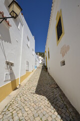 street in the old town of Albufeira, Portugal