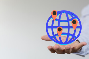 global network and data exchanges over the world